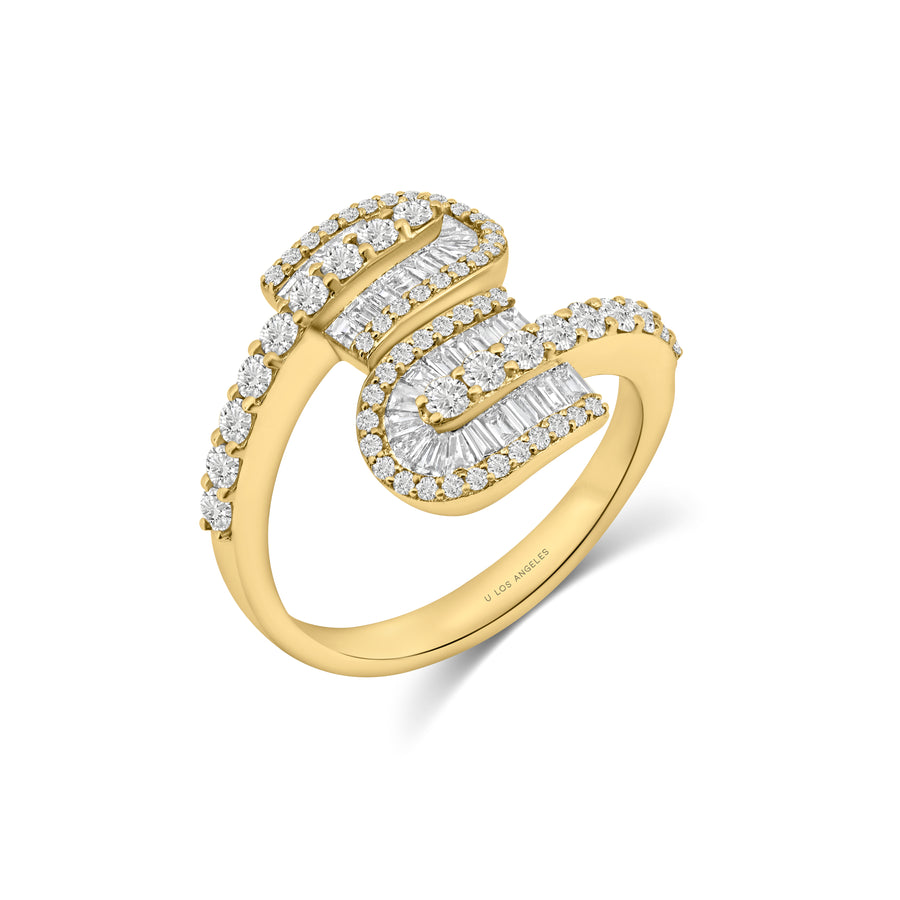 U Duo Baguette Maxi Ring