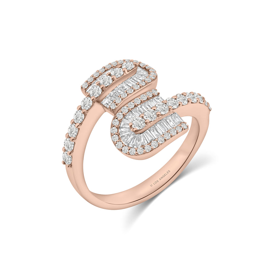 U Duo Baguette Maxi Ring