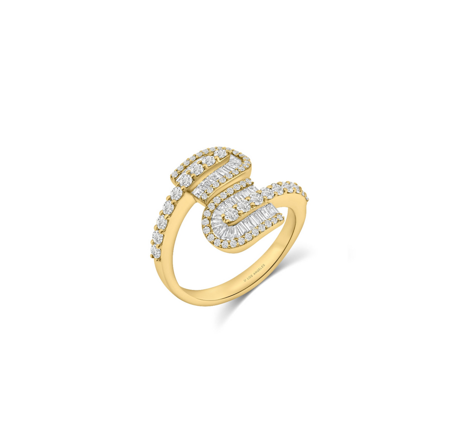 U Duo Baguette Maxi Ring